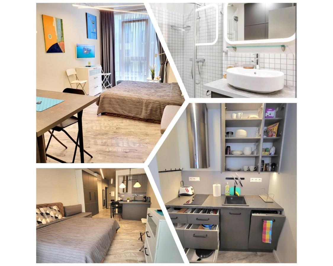 Happy Inn Laime Studio, Self Check-In-24-7, A-C, Parking-In-The-Underground-Garage Βίλνιους Εξωτερικό φωτογραφία
